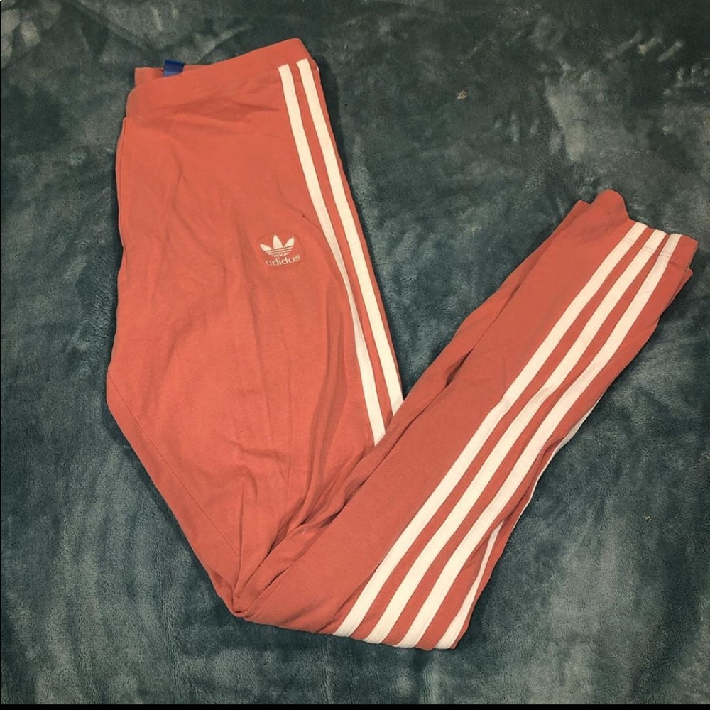 Pink adidas leggings